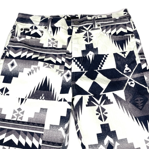 Polo Ralph Lauren Tompkins Skinny Aztec Navajo Print Jeans 31 - Picture 3 of 12